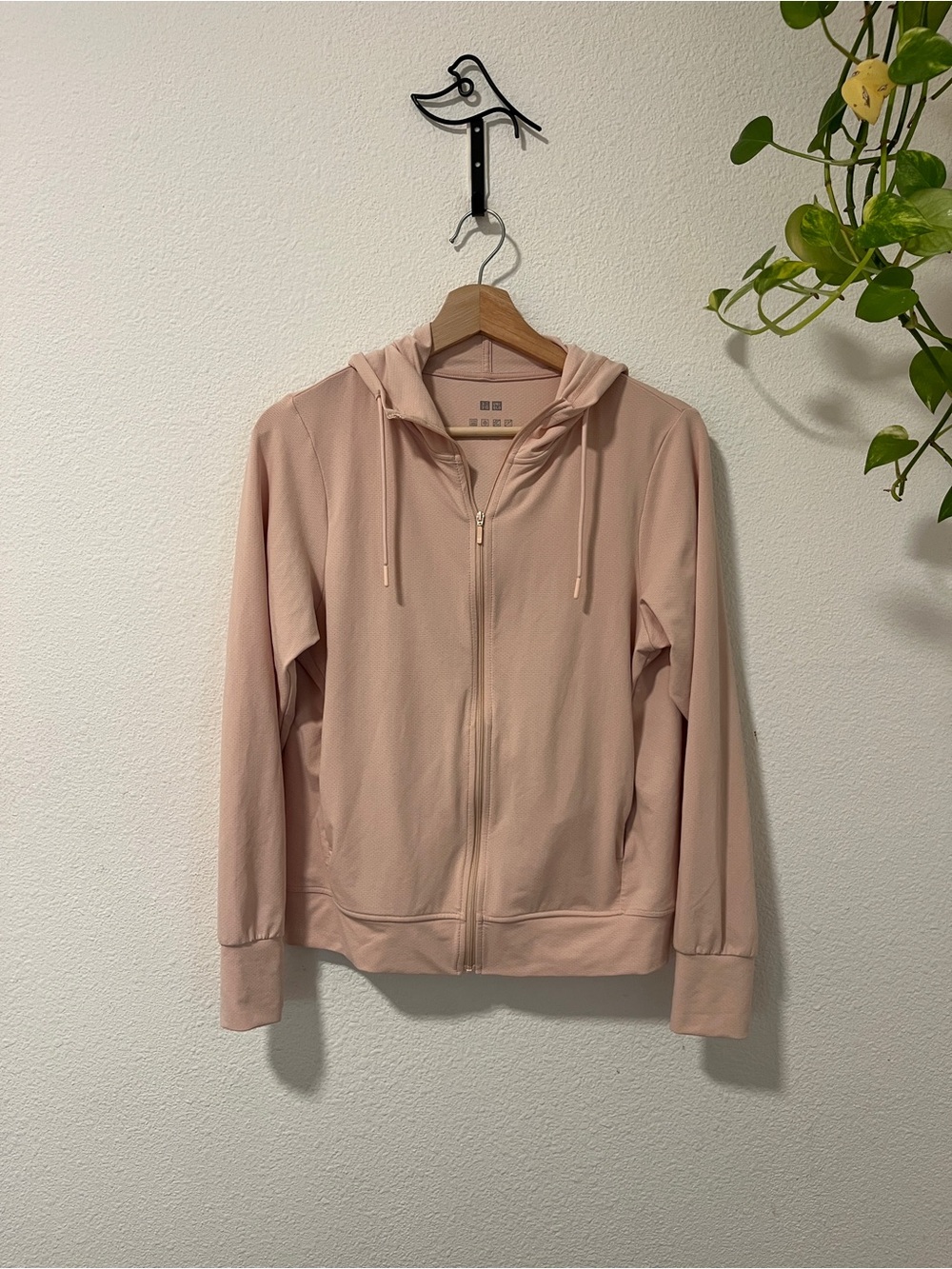 Uniqlo Alrism Women's Lightweight Zip-Up Hoodie - Soft Blush